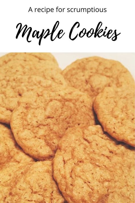 Maple Syrup Cookie Recipes, Maple Syrup Cookies Recipe, Recipe For Maple Nut Goodies, Maple Almond Cookies, Chewy Maple Cookies, Desserts With Maple Syrup Instead Of Sugar, Oatmeal Maple Cookies, Maple Syrup Cookies No Sugar, Maple Flavored Desserts