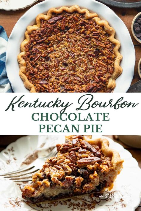 For an easy dessert that will wow your guests, whip up a classic bourbon chocolate pecan pie. The old-fashioned Southern treat is rich, chocolatey, buttery, crunchy -- and ready for the oven in about 10 minutes! Bourbon Chocolate Pecan Pie Recipe Ina Garten, Chocolate Bourbon Pecan Pie Without Corn Syrup, Copycat Cracker Barrel Chocolate Pecan Pie, Bourbon Chocolate Chip Pecan Pie, Bourbon Pecan Chocolate Chip Pie, Bourbon Pecan Chocolate Pie, Kentucky Derby Pie With Bourbon, Chocolate Chunk Pecan Pie, Kentucky Bourbon Pecan Pie