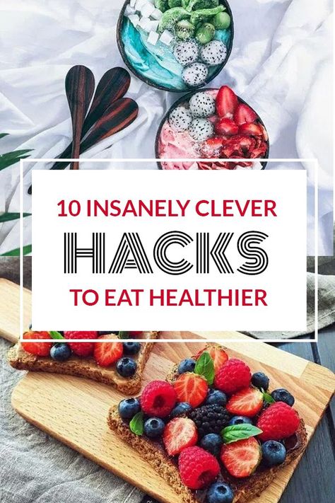 These clever hacks are the best way to eat healthier! Ways To Eat Healthier, Cheap Clean Eating, Ways To Eat Healthy, Eat Healthier, Nutritious Snacks, Clever Hacks, Healthy Eating Tips, Instagram Food, Clean Eating Snacks