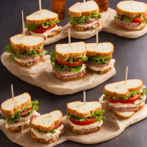 Kids' Club Sandwiches Recipe | Recipes.net Thanksgiving Turkey Sandwich, Fried Cheese Curds Recipe, Turkey Sandwich Recipes, Cheese Curds Recipe, Turkey Sandwich Thanksgiving, Smoked Turkey Sandwich, Sandwich Recipes For Kids, Club Sandwiches, Ultimate Sandwich