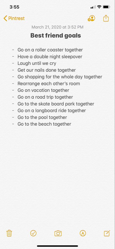 Every group of best friends should have a bucket list. So this is ours Friend Group Bucket List, Places To Go With Friends List, Things To Do With Best Friend, Every Friend Group Has, Best Friend List, Bucket List For Best Friends, Group Of Best Friends, Bestie Hangout, Bff Day