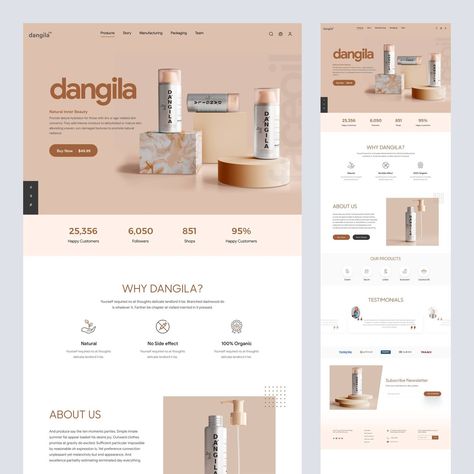 🌟 Ready to elevate your cosmetic product's online presence? Check out our latest landing page design template for Adobe XD and Figma! 🎨💄 Our sleek and modern template is perfect for showcasing your beauty products in the most captivating way possible. With easy-to-customize features, you can tailor the design to perfectly fit your brand aesthetic. Whether you're launching a new skincare line or promoting your latest makeup collection, this template has everything you need to make a lasting ... Landing Page Template, Cosmetics Email Design, Shopify Landing Page Design, Skincare Landing Page, Cosmetics Landing Page Design, Skincare Website Design Layout, Website Mockup, Beauty Marketing, Website Header Design