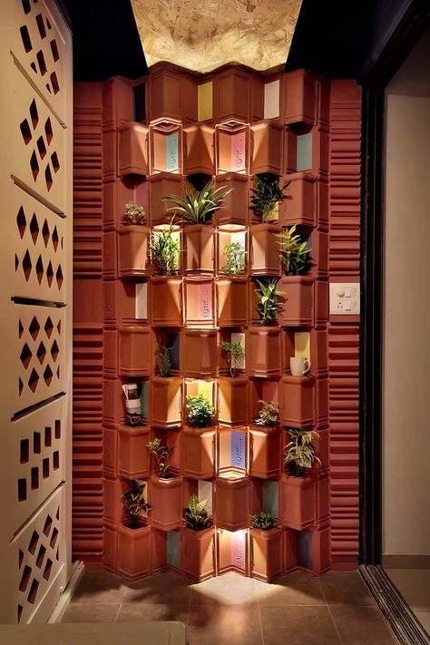 Clay Tiles Reincarnated Designed By Manoj Patel Design Studio - The Architects Diary Clay Roof Tiles, Clay Roofs, The Architects Diary, Antique Trunk, Clay Tiles, Roof Tiles, Eco Friendly Design, Old Buildings, New Wave