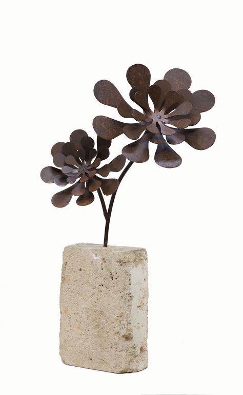 Flower Welding Art, Single Flower-shaped Metal Earring, Welded Metal Flower, Steel Vase Flower, Metal Flowers Sculptures & Statues, Art Certificate, Metal Flower Pots, Wind Sculptures, Greek Sculpture