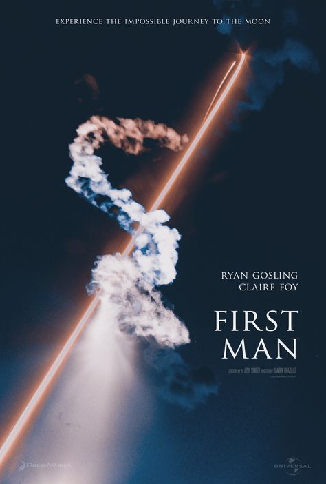 First Man (2018) [1675 x 2481] First Man Movie, Damien Chazelle, Space Movies, Movie Studios, Best Movie Posters, Information Poster, Film Poster Design, 2018 Movies, Neil Armstrong