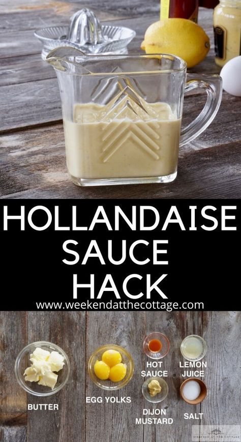 Cajun Hollandaise Sauce, No Blender Hollandaise Sauce, Uses For Hollandaise Sauce, Easy Hollandaise Sauce No Blender, Holondaise Sauce, Blender Hollandaise Sauce, Blender Hollandaise, Easy Hollandaise, Easy Hollandaise Sauce