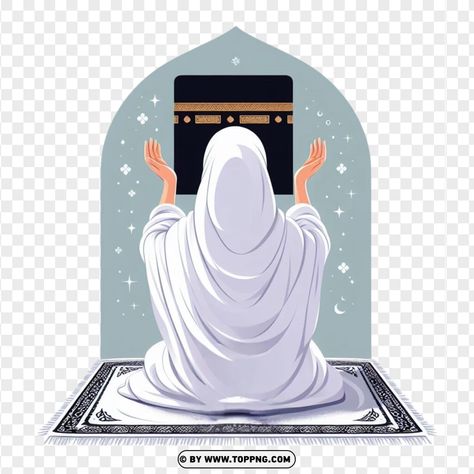 Praying Muslim, Pray Sticker, Dua Images, Stickers Islamic, Islamic Png, Mecca Images, Woman Hands, Islamic Prayer, Simple Background Images