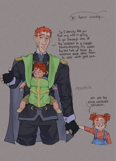 Baby Harry Potter Fanart, Rose Wesley, Ron Weasley Fan Art, Percy Weasley, Harry Potter Next Generation, Funny Harry Potter Jokes, Harry Potter Feels, Harry Potter Scene, Harry Potter Comics