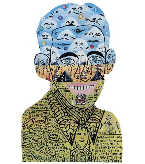 Howard Finster, Outsider Artists, Art Quotes Inspirational, Strange Things, Art Brut, Visionary Art, Naive Art, Many Faces, Outsider Art