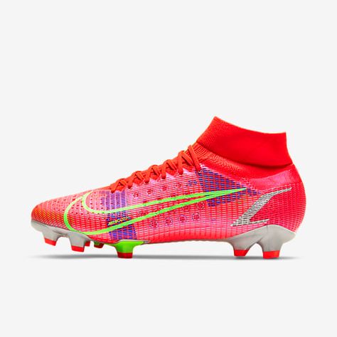 Men's Football Boots & Shoes. Nike GB Nike Football Boots Mercurial, Cool Football Boots, Girls Soccer Cleats, Soccer Training Drills, Nike Football Boots, Soccer Boots, Nike Soccer, Max Black, Nike Mercurial