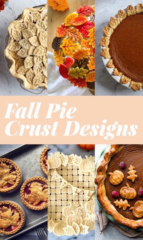 10 Fall Pie Crust Designs - Allspice Fall Pie Crust Designs, Thanksgiving Pie Crust, Creative Pie Crust, Pretty Pie Crust, Fancy Pie Crust, Pie Crust Art, Beautiful Pie Crusts, Crust Designs, Creative Pies