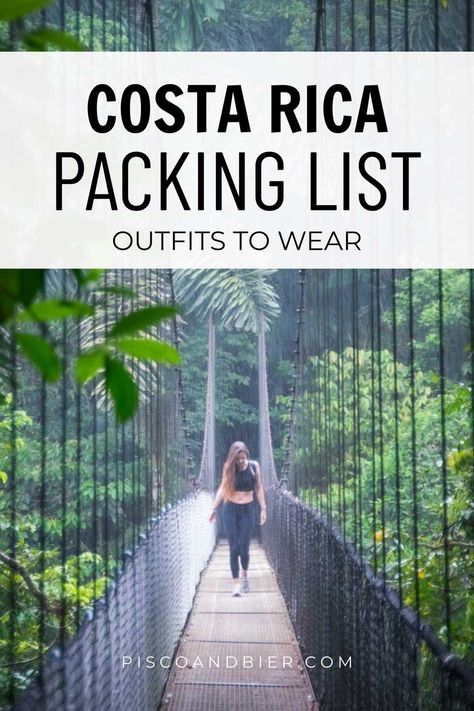 Costa Rica Packing List, Costa Rica Hiking, Costa Rica Packing, Visiting Costa Rica, Renee Roaming, What To Wear Hiking, Costa Rica Trip, Costa Rica Travel Guide, Central America Destinations