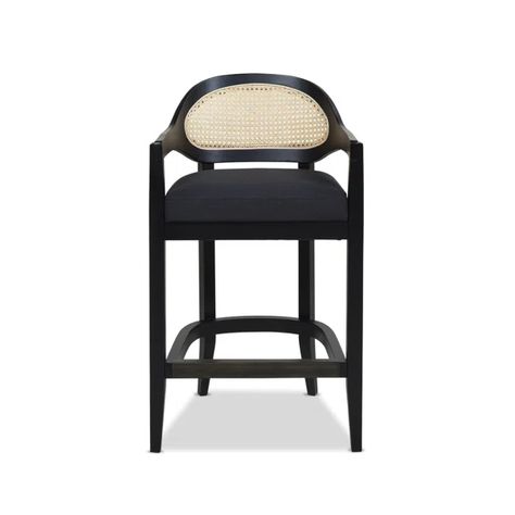 Copley 27'' Counter Stool Natural Wood Texture, Jennifer Taylor, Fabulous Kitchens, Black Weave, Brass Plate, Black Bar Stools, Counter Height Bar Stools, Counter Bar Stools, Birch Lane