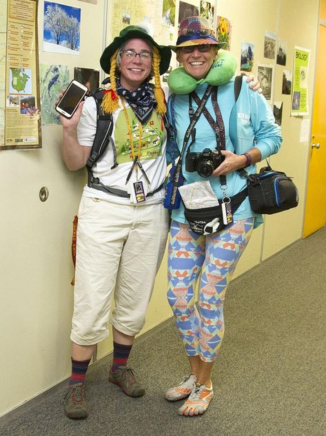 Tourist Dress Up Day, Tacky Tourist Costume, Teachers Dress, Tourist Costume, Muscatine Iowa, Dress Down Day, Teacher Dresses, Floral Shirts, Dress Up Day