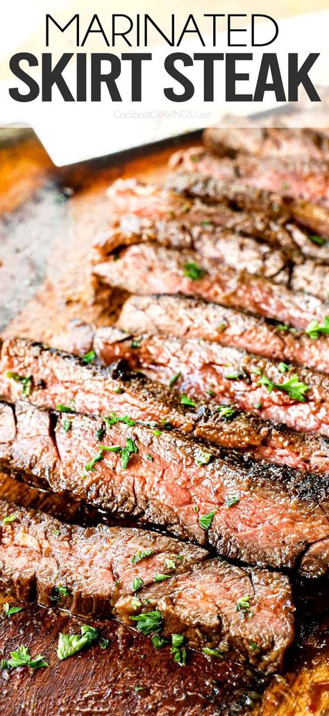 Quick Skirt Steak Recipes, Perfect Skirt Steak, How To Make Skirt Steak Tender, Simple Skirt Steak Recipes, Paleo Skirt Steak Recipes, Skirt Steak Smoker Recipes, Tender Grilled Steak, Beef Skirt Steak Recipes Oven, Skirt Steak Grill Recipes