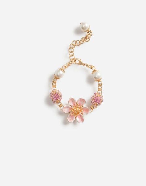 Dolce Gabbana Jewelry, Dope Jewelry Accessories, High Fashion Accessories, Jewelry Lookbook, Engraved Logo, Silk Flower, Girly Jewelry, Jewelry Inspo, Dolce & Gabbana