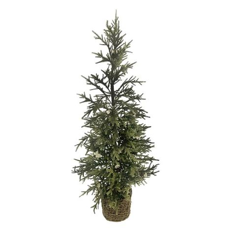 Purchase the 3ft. Pine Tree in Basket by Ashland® at Michaels. Decorate your home this winter with this beautiful potted pine tree by Ashland. Place it next to your fireplace mantel or coffee table for a festive display. Decorate your home this winter with this beautiful potted pine tree by Ashland. Place it next to your fireplace mantel or coffee table for a festive display. Details: Green 3 ft. (0.9 m) Plastic, rattan, Styrofoam®, cement, and pinecone | 3Ft Pine Tree in Basket by Ashland® | Mi Tree In Basket, Christmas Tree In Basket, Best Artificial Christmas Trees, Neutral Christmas Decor, Artificial Christmas Trees, Christmas Front Porch, Small Christmas Trees, Natural Christmas, Woodland Christmas