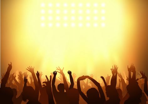 Crowd dancing on a concert with holding their arms up Vector | Premium Download Crowd Background For Editing, Crowd Background, Hand Silhouette, Elephant And Castle, Church Backgrounds, Plain Background, Bible Pictures, Plains Background, People Dancing