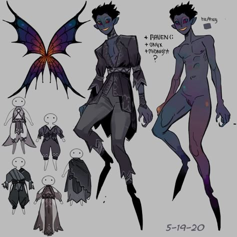 Punk Fairy Art, Dialingnumber9 Art, Dark Fairy Character Design, Humanoid Concept Art, Alien Character Design Male, Dark Faries, Dnd Fairy Character, Fairy Dnd Character, Fairy Oc Art