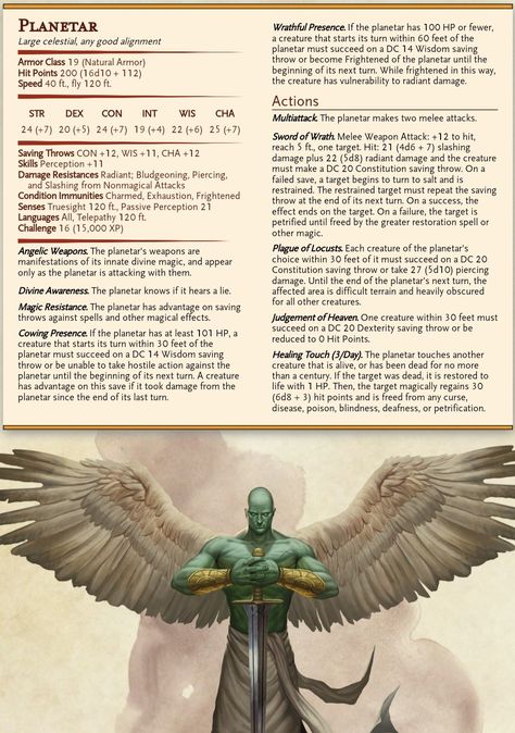 Dnd Celestial, Dnd Gods, Dnd Stat Blocks, Dnd Encounters, 5e Monsters, Dnd Stats, Character Info, Monster Manual, Dnd Minis