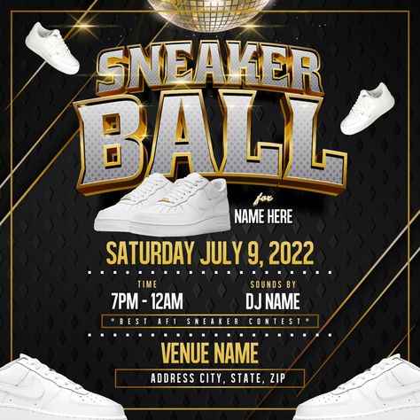 Sneaker Ball Fundraiser, Sneaker Ball Flyer Ideas, Sneaker Ball Invitation Ideas, Sneaker Ball Flyer, Sneaker Ball Party Ideas, Sneaker Ball Invitation, Sneaker Ball Party, Sneaker Party, Ball Event