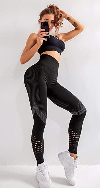 Mesh Trousers, Running Yoga Pants, Nylon Leggings, Shirts For Leggings, Waist Workout, Yoga Workout, Black High Waist, Best Leggings, Seamless Leggings