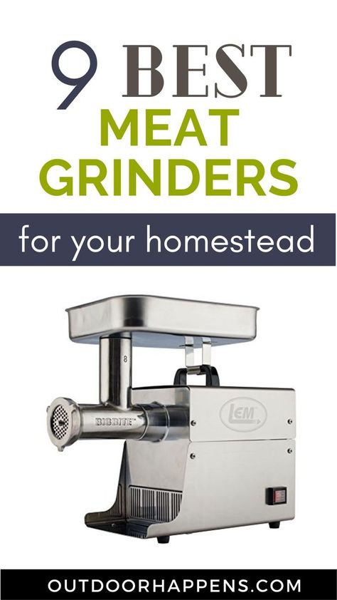 9 of the best meat grinders for your homestead. Meat Grinder Machine, Meatballs Meatloaf, Kitchenaid Meat Grinder, Homestead Garden Layout, Meatloaf Burgers, Homesteading Skills, Homemade Meatballs, Breakfast Sausage, Best Meat