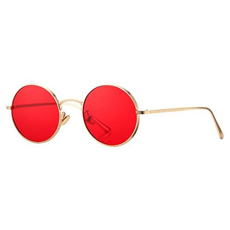 save the pin to your friends, best glasses for you #gifts #sunglasses #glasses #fashion John Lennon Style, Halloween Glasses, Red Halloween, Celebrity Costumes, Round Metal Sunglasses, Glasses For Women, Metal Sunglasses, Red Frame, Eyewear Accessories