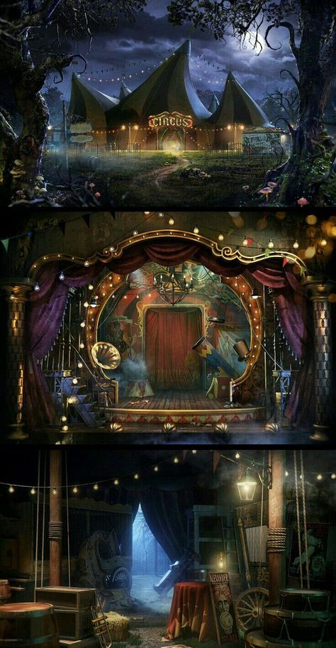 Conception Scénique, Circus Aesthetic, Dark Circus, Set Design Theatre, Night Circus, Circus Art, Theatre Set, Circus Theme, Vintage Circus