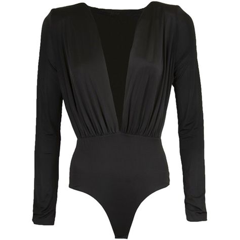 Womens Plain Long Sleeve Deep V Neck High Waisted Bodysuit Black (35 BRL) ❤ liked on Polyvore featuring intimates, shapewear, bodies, bodysuit, tops and black Deep V Bodysuit, Reversible Swimwear, Bodysuit Tops, Bodysuit Blouse, Bodysuit Black, Playsuit Romper, Khloe Kardashian, Long Sleeve Romper, Black Bodysuit