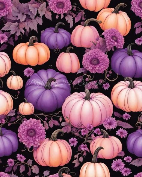 Pumpkins Wallpaper, Pumpkin Wallpaper, Purple Pumpkin, Pink Pumpkins, Fall Wallpaper, Pumpkins, Collage, Purple, Pink