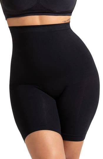 Feel supported in these high-waist shorts with just the right amount of stretch and longer-length legs for tummy and thigh control. 90% nylon, 10% spandex Machine wash, tumble dry Imported Shaper Panty, Shaping Tights, Waist Shapewear, Waist Shapers, Body Con Skirt, Waist Trainer, Body Shapers, Shapewear, Georgia