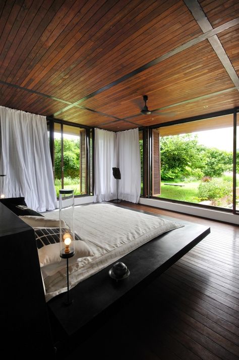 Retreat in the South-Indian Countryside by Mancini Indian Countryside, Tropical Retreat, Design Del Prodotto, Decoration Inspiration, Beautiful Bedrooms, Dream Bedroom, 인테리어 디자인, My Dream Home, Home Bedroom