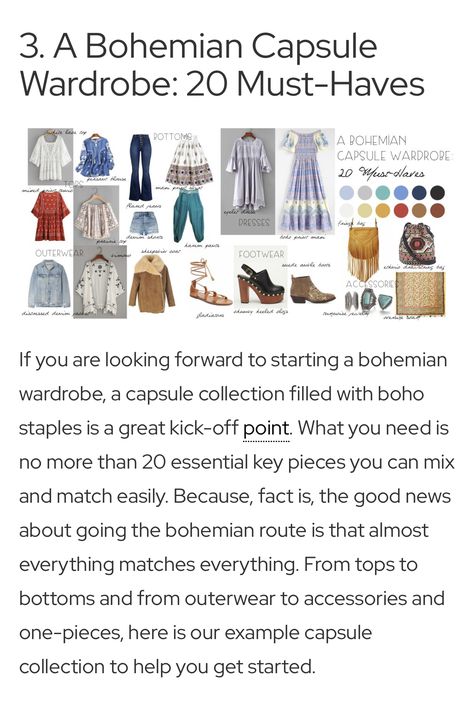 Bohemian Capsule Wardrobe Boho Chic, The Bohemian Archetype Style, The Bohemian Archetype, Bohemian Capsule Wardrobe, Boho Capsule Wardrobe, Hippie Style One-size Kimono, Bohemian Free-size Kimono, Fabric Patterns Prints, Personal Style Types