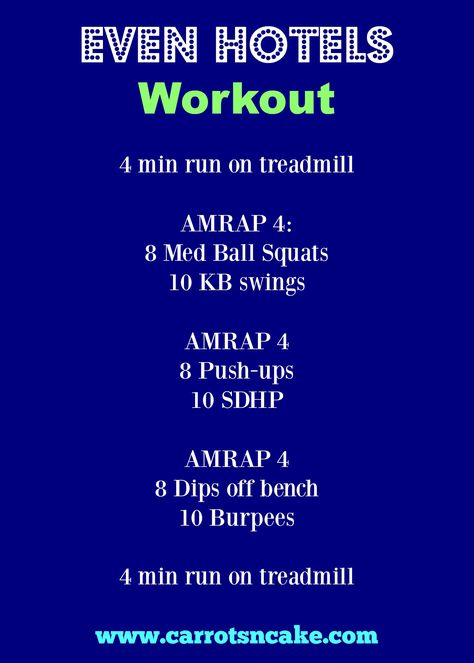 EVEN Hotels Workout Carrots 'N' Cake Vacation Gym Workout, Hotel Workout Gym, Hotel Gym Workout, Circuit Workout Gym, Hotel Room Workout, Room Workout, Travel Workouts, Hotel Workout, Circuit Workouts