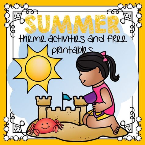 Download tons of FREE printables and theme activities for your SUMMER lesson plans and preschool and pre-K program. All About Summer Preschool, Summer School Themes Preschool, Themes For Summer Preschool, Summer Theme For Preschool, Summer Fun Theme Preschool, Summer Preschool Activities Lesson Plans, Summer Lesson Plans For Preschool, Summer Theme Activities For Preschool, Summer Lesson Plans For Preschool Ideas