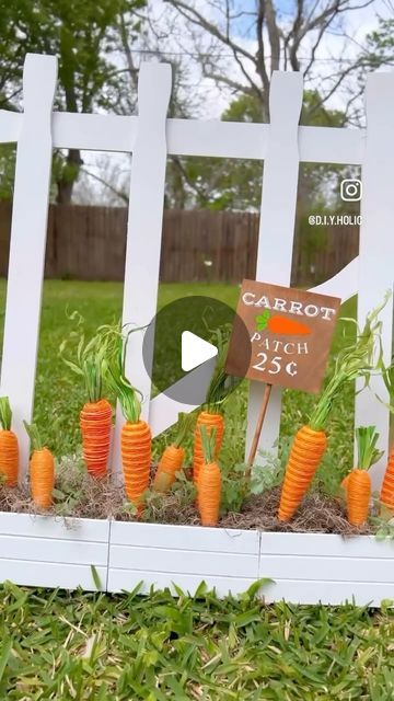 DollarTree Craft on Instagram: "DollrTree Carrot Patch DIY 🥕💫 Creator @d.i.y.holic 🙏 . . . . . . . . #dollartreecrafts #dollartree #dollartreefinds #dollartree #dollartreegadgets #dollartreecommunity" Bunny Birthday Theme, Carrot Patch, Dollar Tree Finds, Bunny Birthday, Holiday Craft, Diy Patches, Dollar Tree Crafts, Canary Islands, Birthday Theme