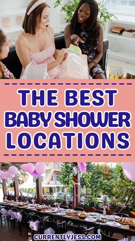 Looking for the perfect location to host a baby shower? Check out these great locations ideas! These tips will help you find the ideal location for an unforgettable baby shower! #babyshower #eventplanning #partyplanning #babyshowerideas #venues Planning A Baby Shower For A Boy, Baby Shower Table Set Up Ideas Layout, Baby Shower Location Ideas, Baby Shower At Home Set Up, Baby Shower Venue Ideas, Small Baby Shower Ideas, Planning A Baby Shower, Baby Shower Venues, Budget Baby Shower