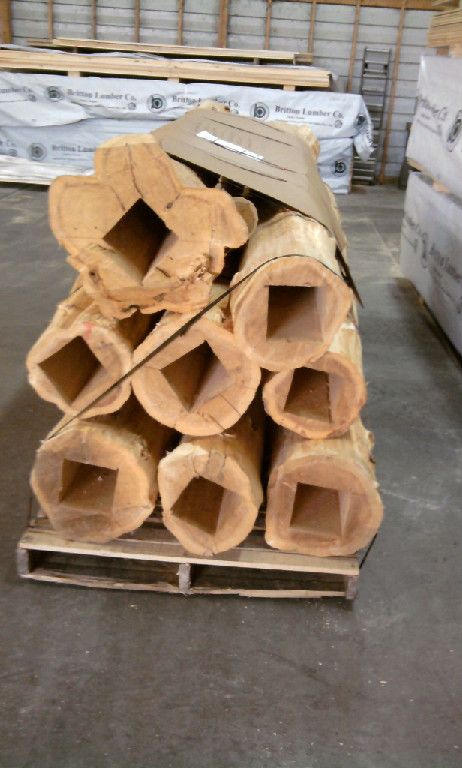 cedar post column wrap Emerald House, Basement Poles, Basement Designs, Column Wrap, Cedar Posts, Pole Buildings, Basement Design, Wood Products, Wood Working