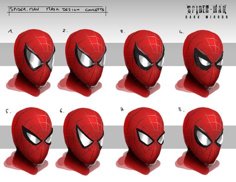 ArtStation - Spider-Man Character Design, Pol Lerigoleur Spider Man Lenses Drawing, Spiderman Lenses Design, Spiderman Eyes Drawing, Spider Man Character Design, Spider Man Lenses, Spider Man Concept Art, Spiderman Lenses, Spiderman Eyes, Spider Man Eyes