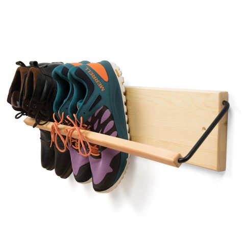 PRICES MAY VARY. Title: Wall Mounted Shoe Rack - Wooden Entryway Shoe Rack - Hallway Stylish Shoe Rack Wall Mounted - Minimal Design Narrow Shoe Rack for entryway to Keep Any Shoes Off The Floor (Pine, 30 in. Wide). Product Type: Categories > Storage & Organization > Clothing & Closet Storage > Shoe Organizers > Free Standing Shoe Racks Shoe Rack Hallway, Slim Shoe Rack, Mounted Shoe Rack, Shoe Rack For Small Spaces, Wall Shoe Rack, Small Shoe Rack, Wall Mounted Shoe Rack, Hanging Shoe Rack, Narrow Shoe Rack