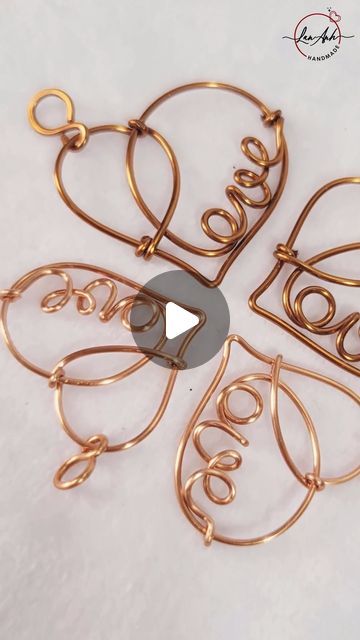 Lan Anh Handmade on Instagram: "#shortsvideo | "Love heart" pendant | simple DIY wire letters jewelry  #alphabet #diyproject #handmade" Wire Writing Tutorial, Letters Jewelry, Wire Letters, Letter Jewelry, Diy Letters, Wire Work Jewelry, Work Jewelry, Fun Diy Crafts, August 15