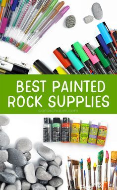 Rock Painting Supplies, Paint Pens For Rocks, Stones Garden, Paint Marker Pen, Rock Painting Tutorial, Painted Rocks Kids, Painted Rocks Craft, Painted Rocks Diy, Rock Painting Ideas Easy