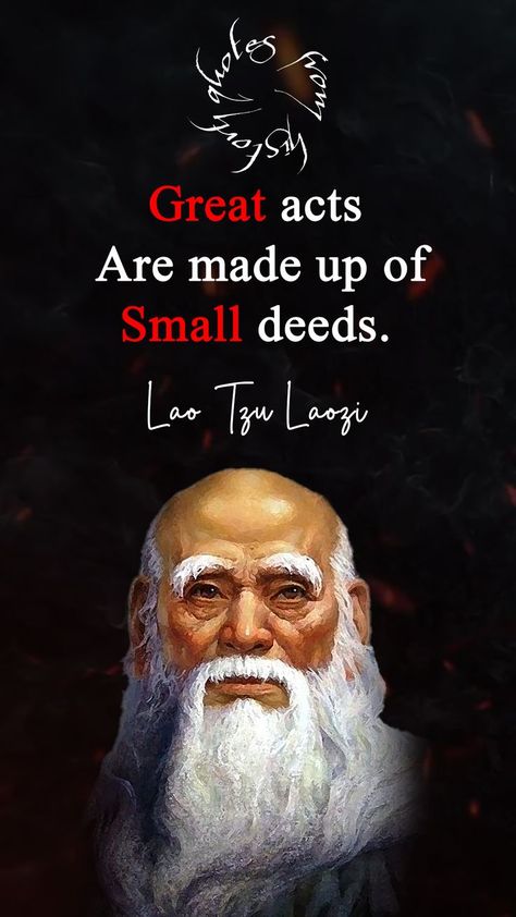 In this video, I will give you some of Lao Tzu quotes

Who is Lao Tzu
Lao Tzu, known as Laozi, is one of the most influential and mystical figures of 6th-century China.
With his book, Tao Te Ching, he became the unparalleled founder of Taoism (or Daoism).
His philosophy encourages people to follow "a more natural and ecstatic life (which ultimately leads to immortality)". Lao Tzu Picture, Daoism Quotes, Lao Tzu Taoism, Hanuman Images Hd, Situation Quotes, Lao Tzu Quotes, Tao Te Ching, Hanuman Images, Lao Tzu