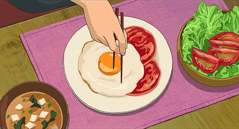 Ghibli Food, Anime Bento, When Marnie Was There, Chihiro Y Haku, Studio Ghibli Movies, Anime Gifs, Studio Ghibli Art, Anime Food, Ghibli Art