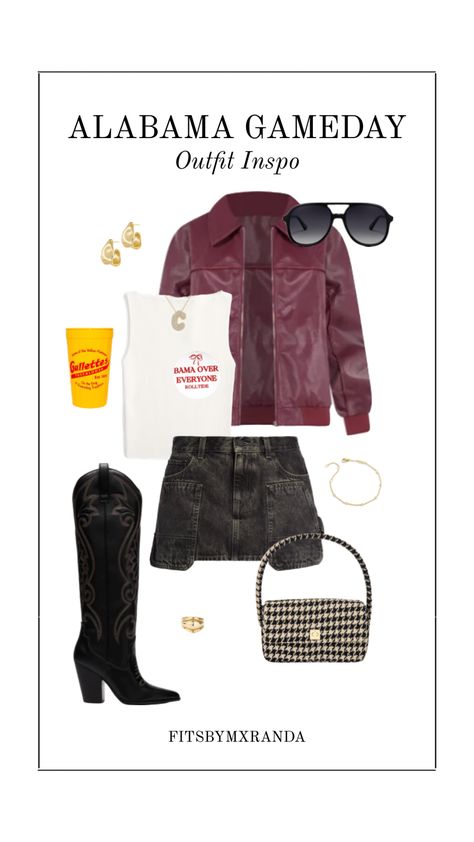 ALABAMA GAMEDAY OUTFIT | LTK IN BIO #outfitinspo #gameday #gamedayfit #gamedayoutfit #alabama Alabama Game Day Outfit, Broadway Show Outfit, Alabama Gameday Outfit, College Gameday Outfits, Gameday Outfits, College Gameday, Sorority Outfits, Dream Style, Gameday Outfit