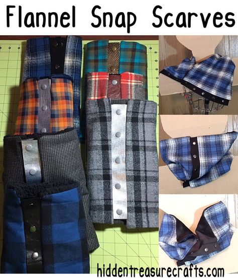 No Sew Refashion, Sewing Scarves, Flannel Scarf, Flannel Scarves, Pop Pop Shirts, Top Sewing, Diy Scarf, Cheap Fabric, Diy Sewing Projects