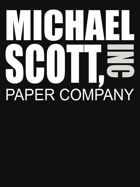 Michael Scott Paper Company, Street Style Edgy, Michael Scott, Movie Shirts, Street Styles, The North Face Logo, The Office, Retail Logos, Company Logo