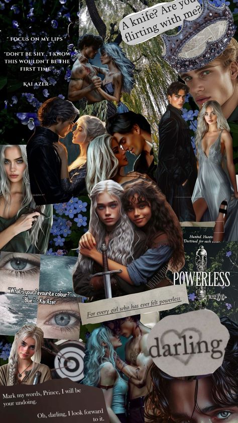 #booktok #powerless #kaiazer #paedyngray #adena #kitt Paedyn Gray Ball Dress Fanart, Arena And Mak Fanart Powerful, Kitt Powerless, Adena Powerless, Powerless Wallpaper, Powerless Aesthetic, Powerless Series, Collage Books, Powerless Trilogy