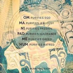 Om Mani Padme Hum is one of my favorite mantras. It always seems to bring a… Om Mantra, Yoga Studio Design, Morning Mantra, Sup Yoga, Meditation Mantras, Om Mani Padme Hum, Daily Meditation, Yoga Quotes, Mind Body Spirit